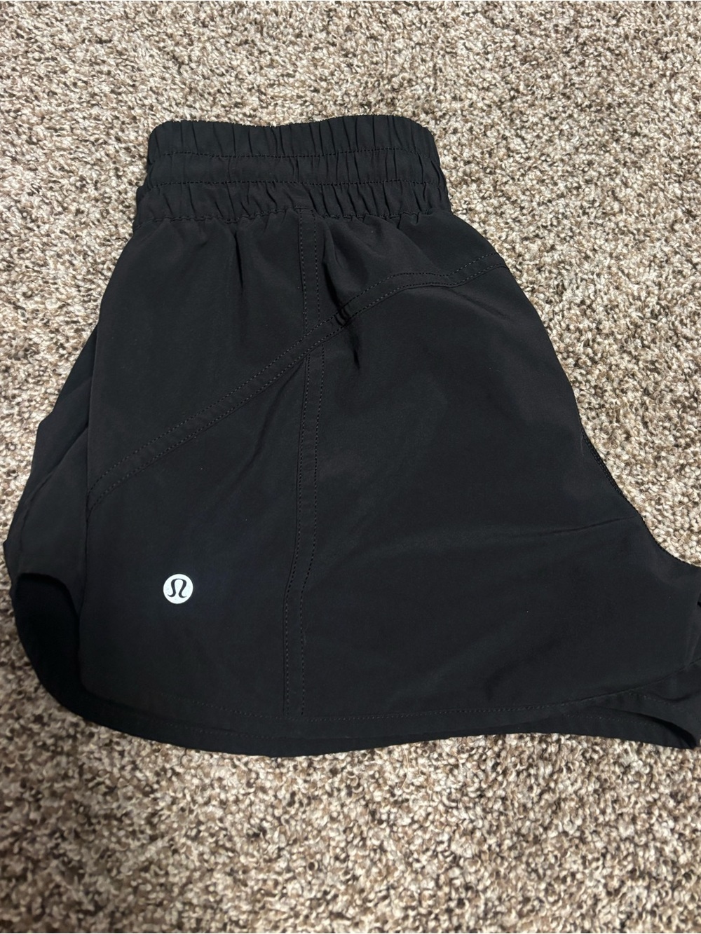 lululemon athletica Black High-Waist Athletic Shorts